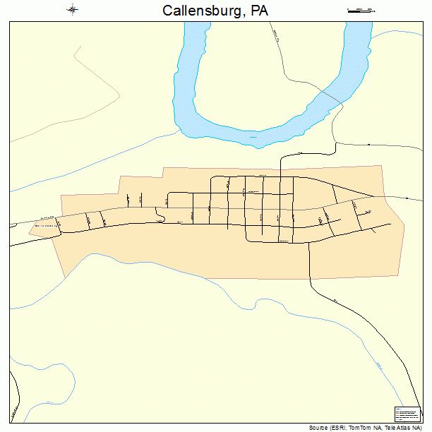 Callensburg, PA street map