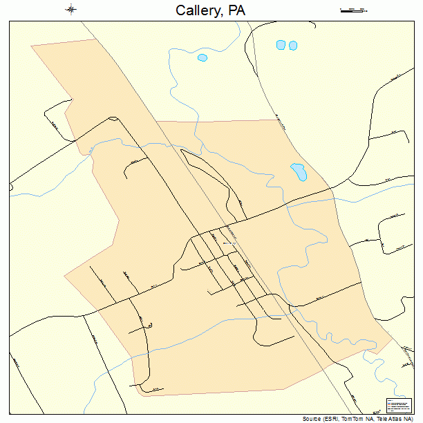 Callery, PA street map