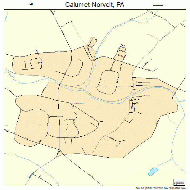 Calumet-Norvelt, PA street map
