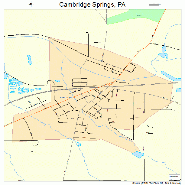 Cambridge Springs, PA street map