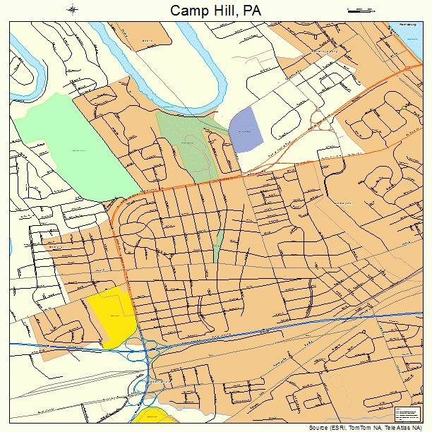 Camp Hill, PA street map