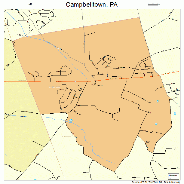 Campbelltown, PA street map