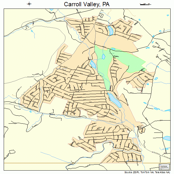 Carroll Valley, PA street map