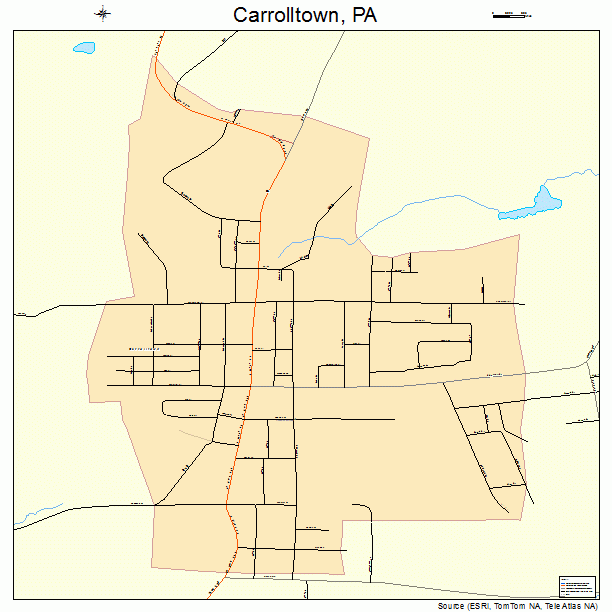 Carrolltown, PA street map