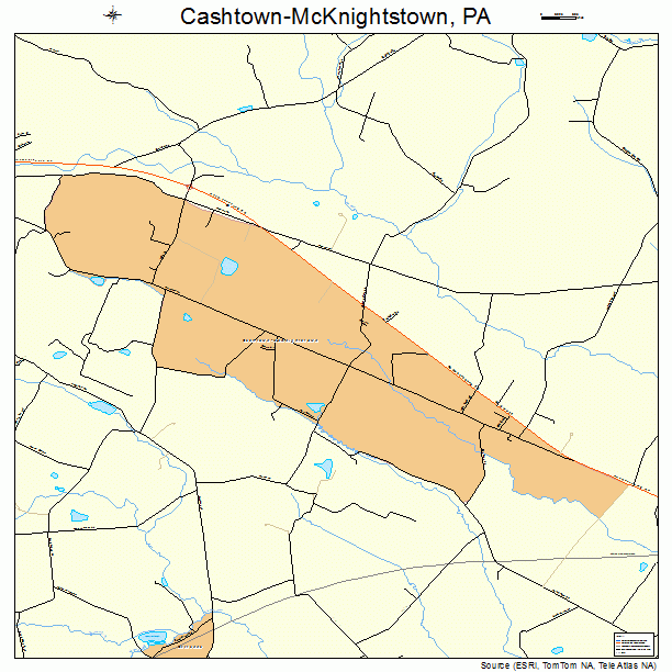 Cashtown-McKnightstown, PA street map