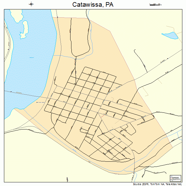 Catawissa, PA street map
