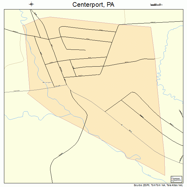 Centerport, PA street map