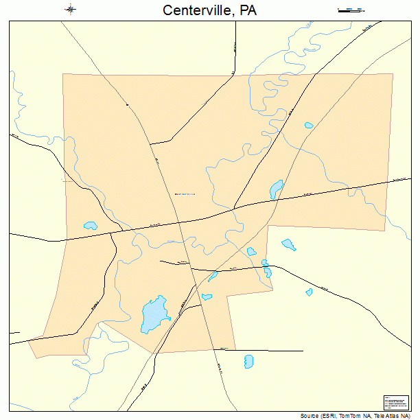 Centerville, PA street map
