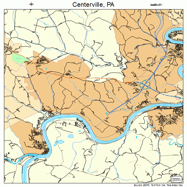 Centerville, PA street map