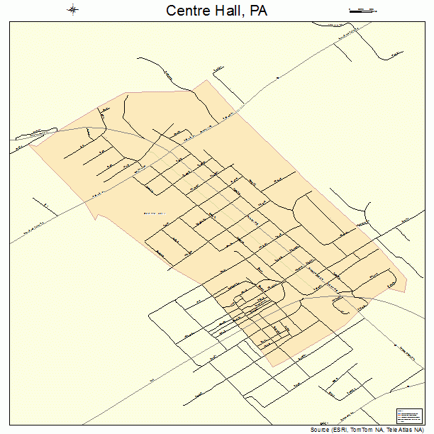 Centre Hall, PA street map