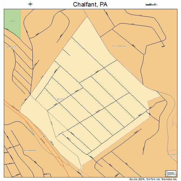 Chalfant, PA street map