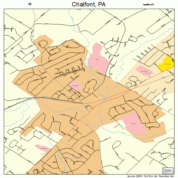 Chalfont, PA street map