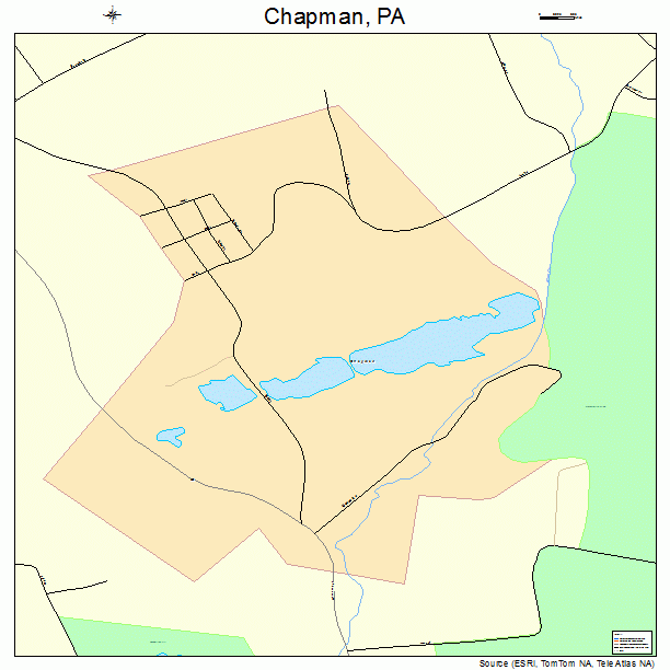 Chapman, PA street map
