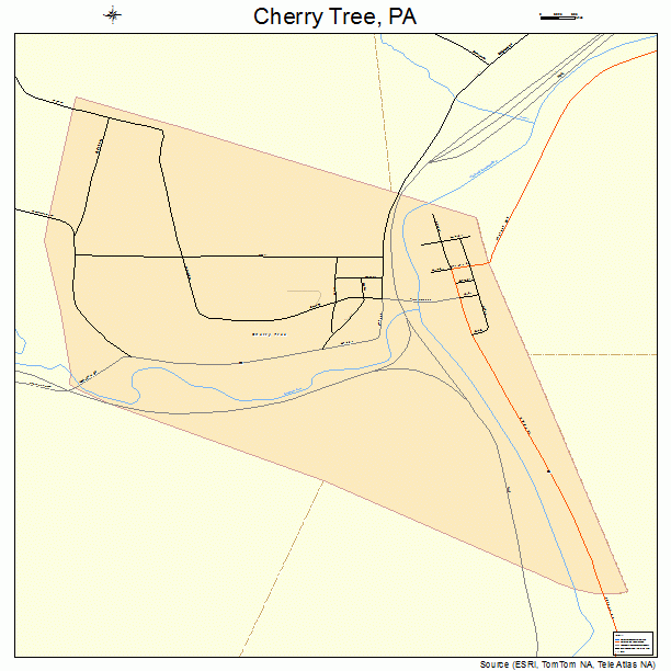 Cherry Tree, PA street map