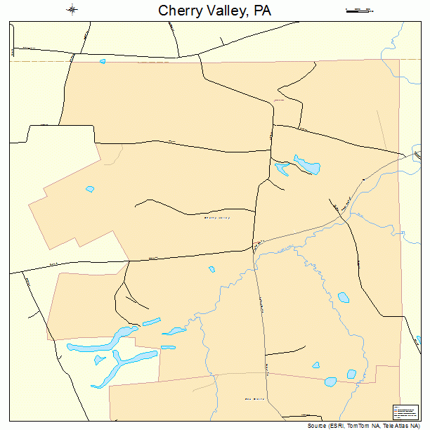 Cherry Valley, PA street map