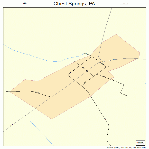 Chest Springs, PA street map