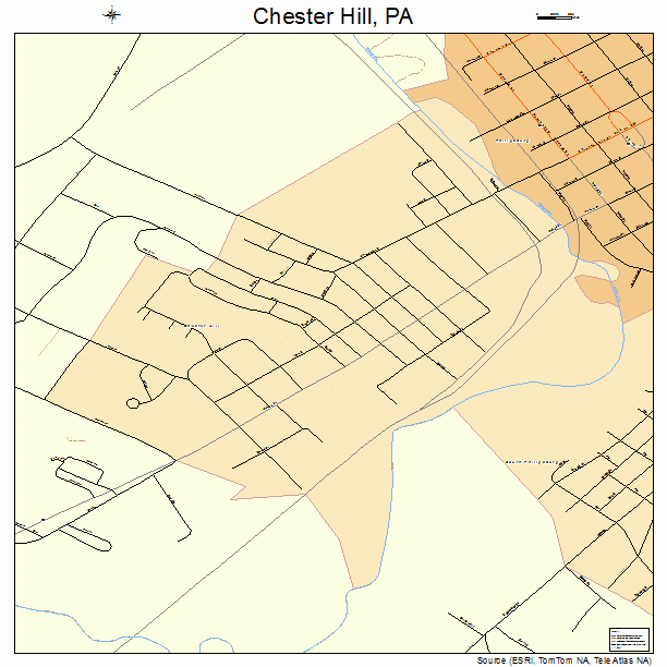 Chester Hill, PA street map