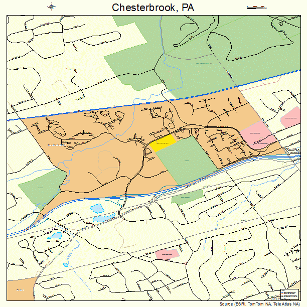 Chesterbrook, PA street map