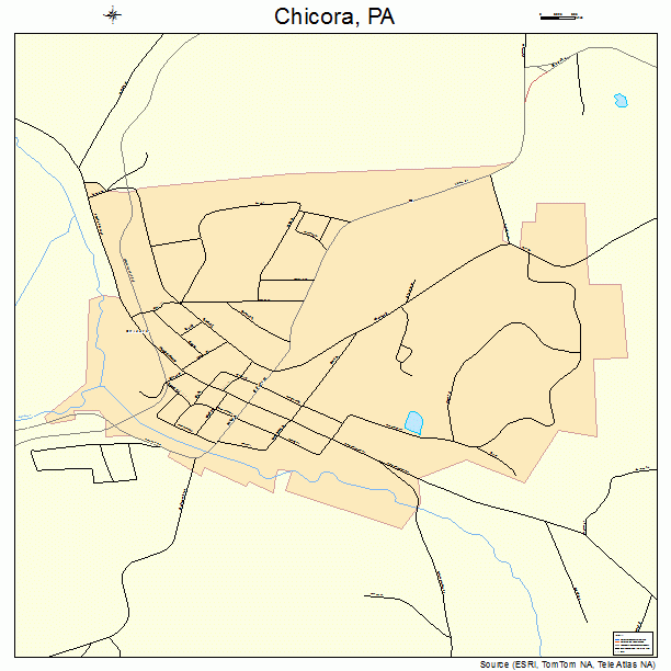Chicora, PA street map