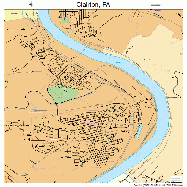 Clairton, PA street map