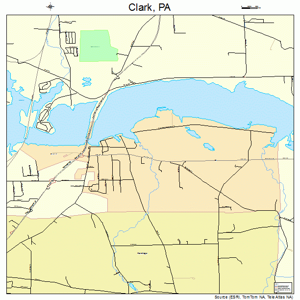 Clark, PA street map