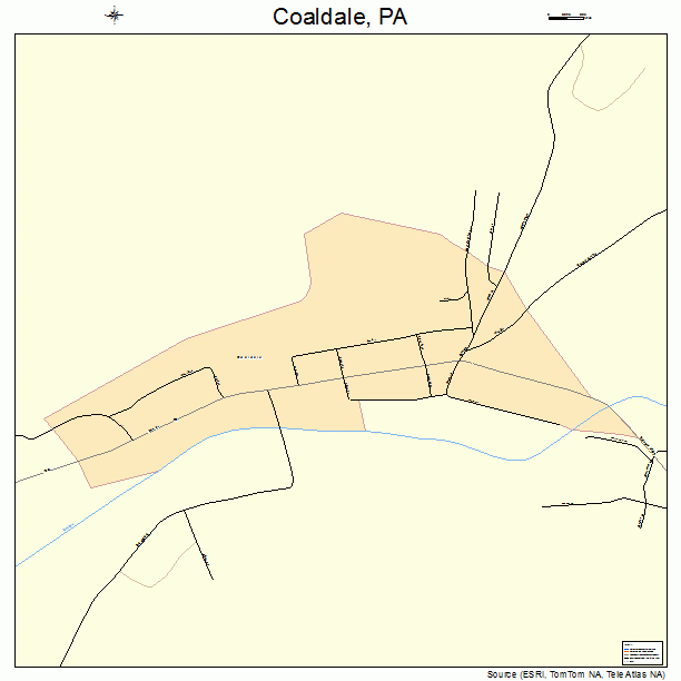 Coaldale, PA street map