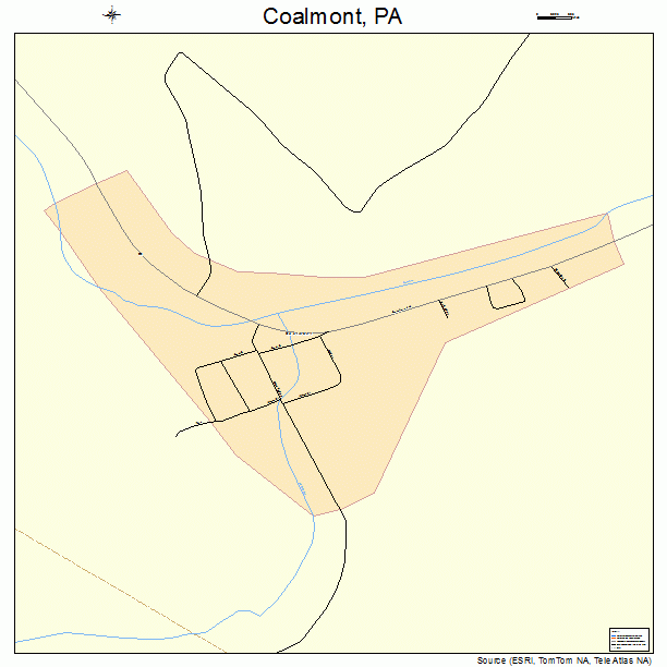Coalmont, PA street map