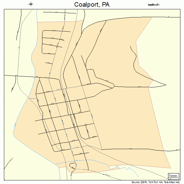 Coalport, PA street map