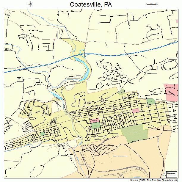 Coatesville, PA street map
