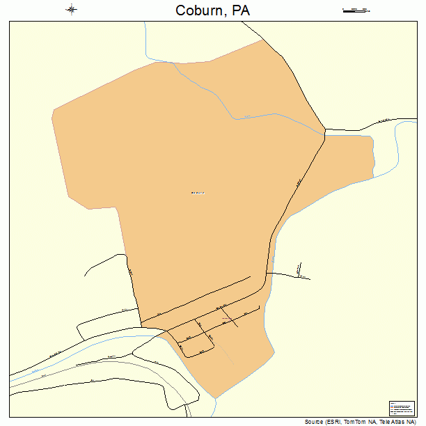 Coburn, PA street map