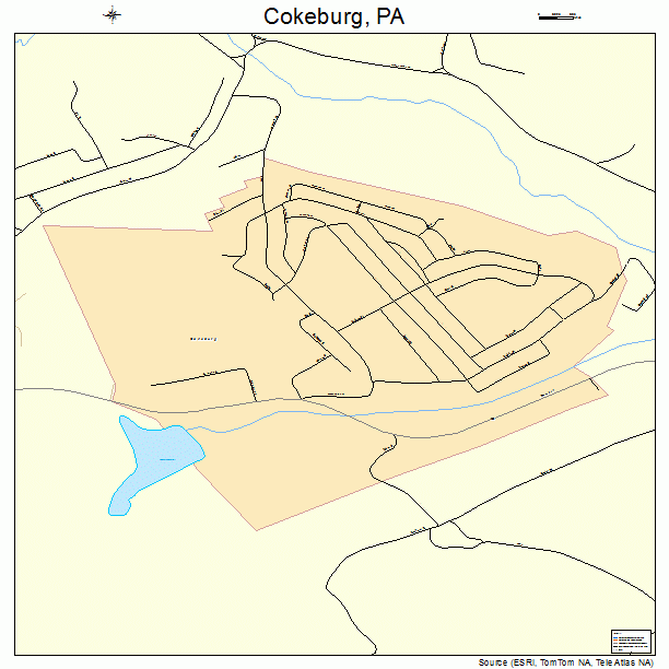 Cokeburg, PA street map