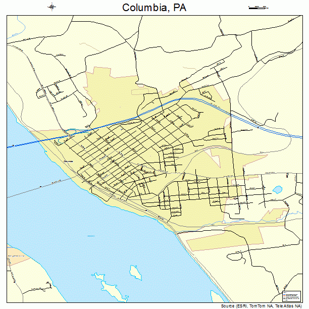 Columbia, PA street map