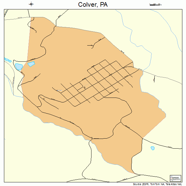 Colver, PA street map