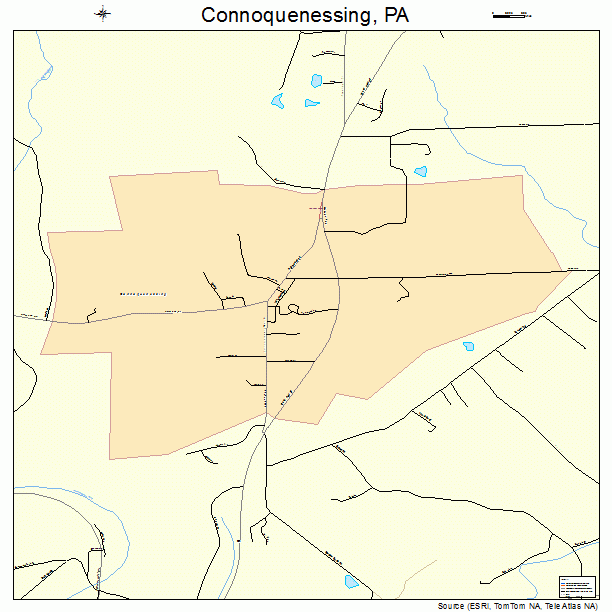 Connoquenessing, PA street map
