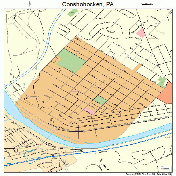 Conshohocken, PA street map
