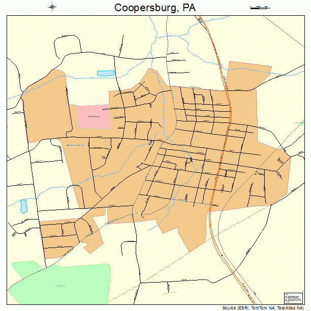 Coopersburg, PA street map