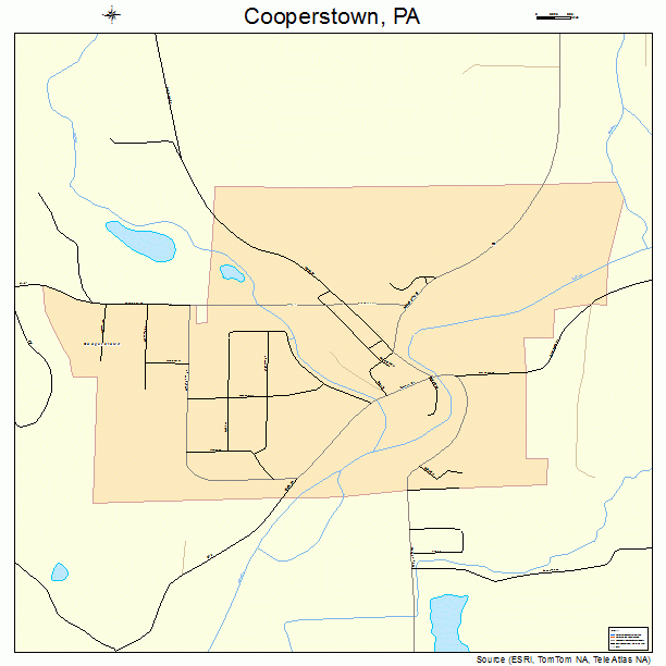 Cooperstown, PA street map