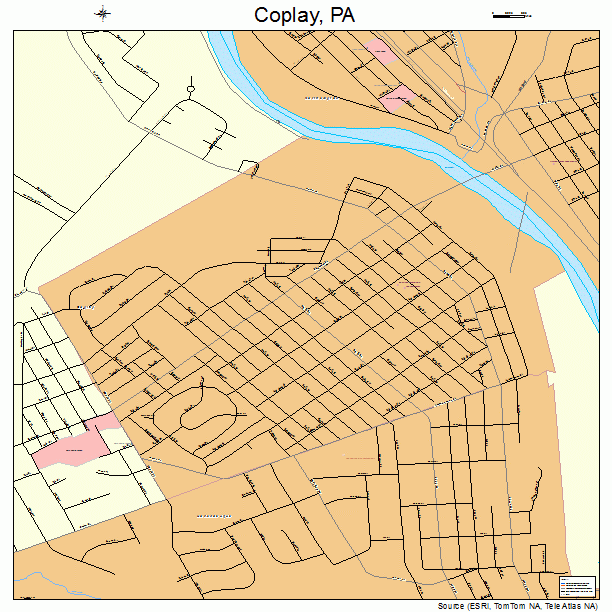 Coplay, PA street map