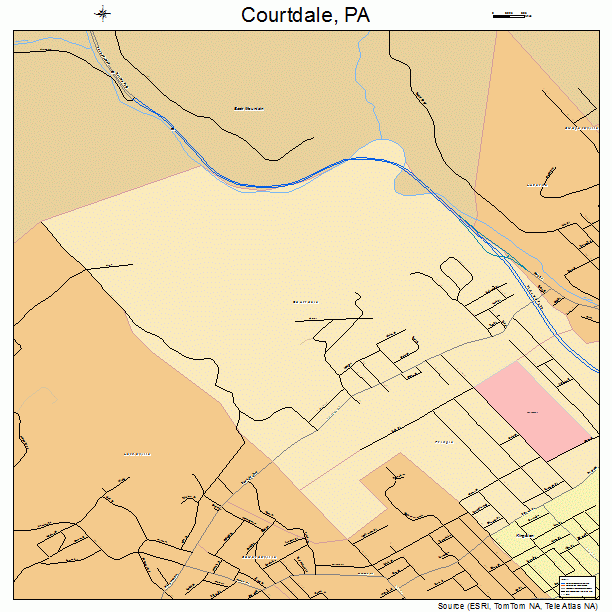 Courtdale, PA street map