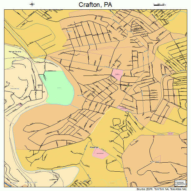 Crafton, PA street map