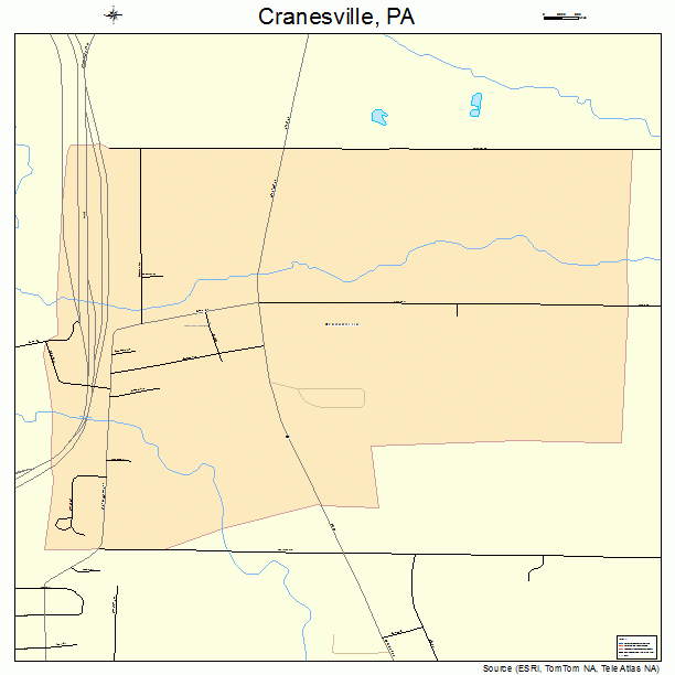 Cranesville, PA street map