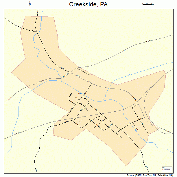 Creekside, PA street map