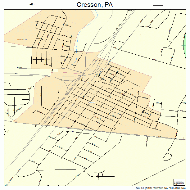 Cresson, PA street map