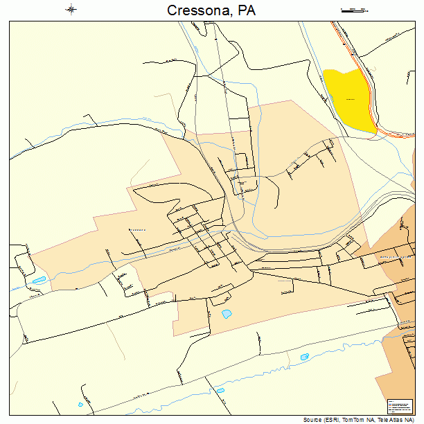 Cressona, PA street map