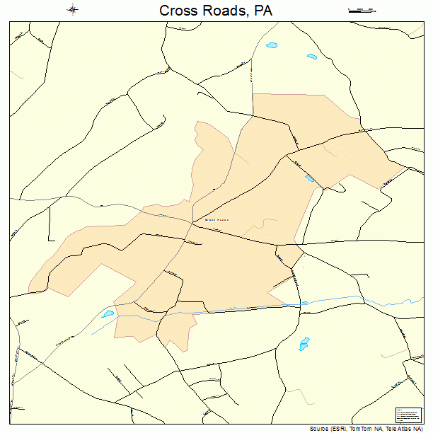 Cross Roads, PA street map