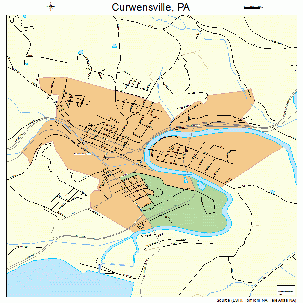 Curwensville, PA street map