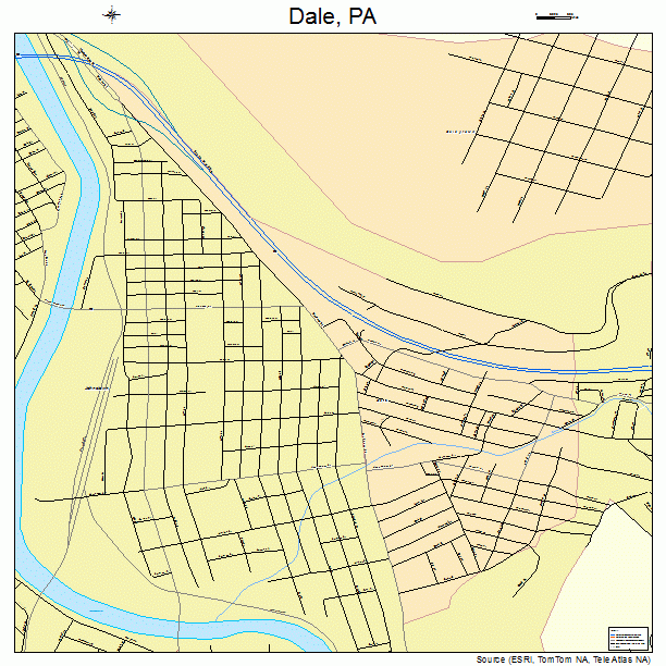 Dale, PA street map