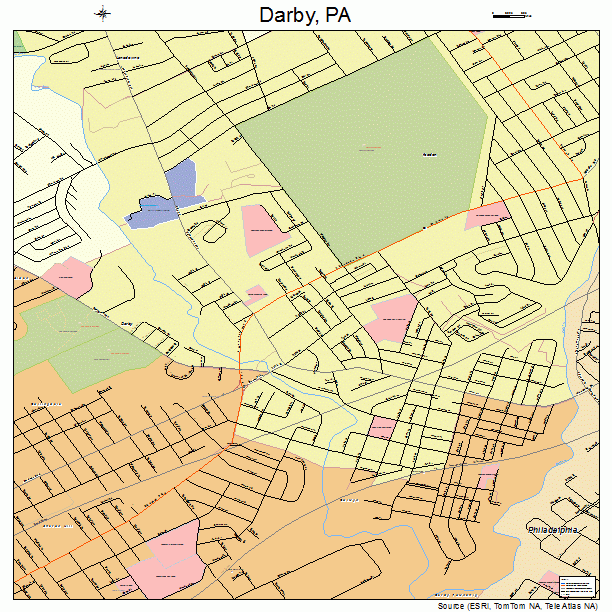 Darby, PA street map