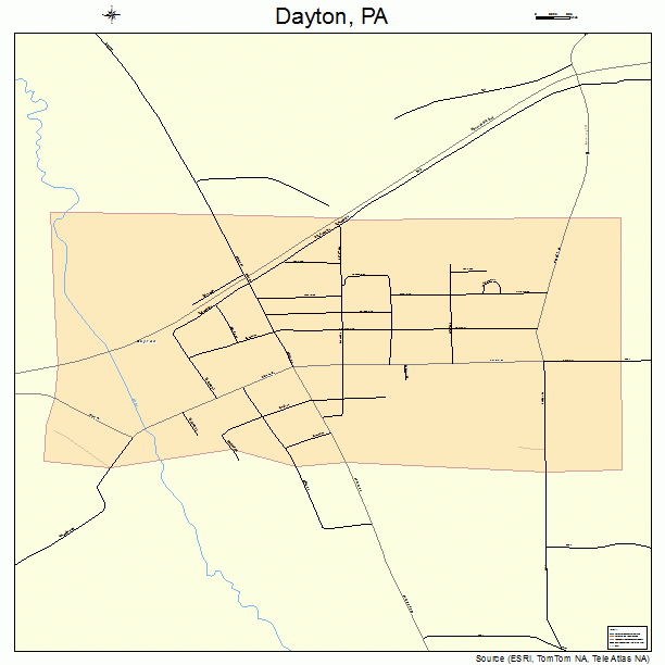 Dayton, PA street map