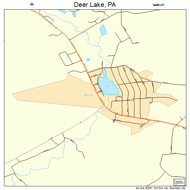 Deer Lake, PA street map